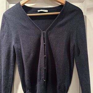 MM LaFleur Navy Cardigan (size XS)